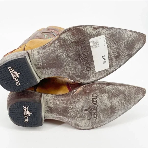 RARE Old Gringo Tan and Red Western Boots - Picture 11 of 16